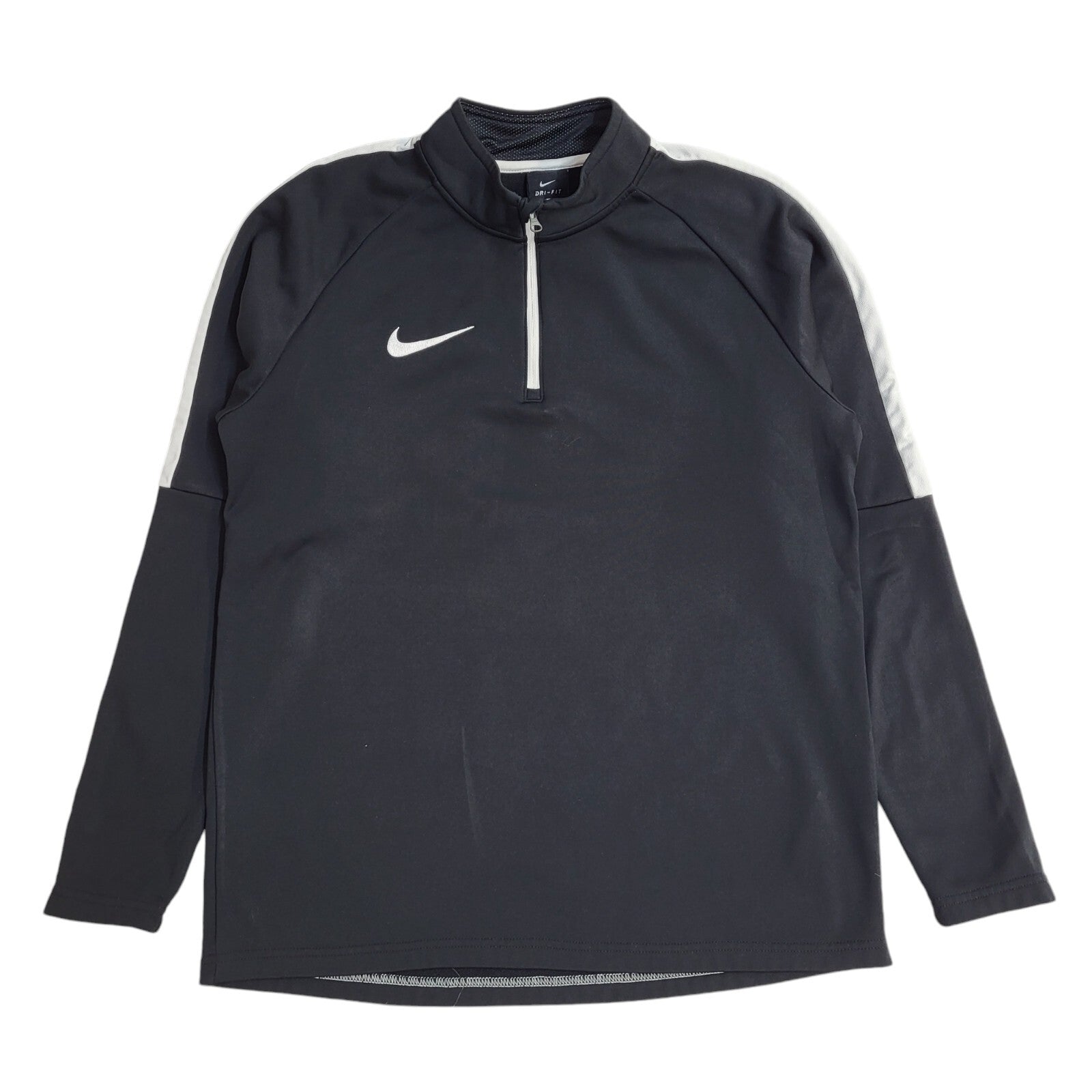 Nike Dri-Fit Black 1/4 Zip Sports Tracksuit Top Jacket UK Men's Size M