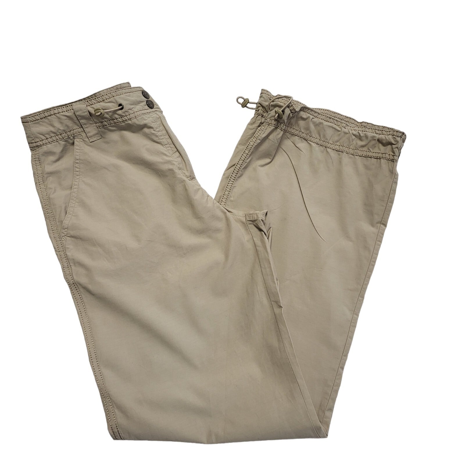 Next Vintage Y2K Beige Straight Leg Trousers Womens Size 12 Long W31 L33