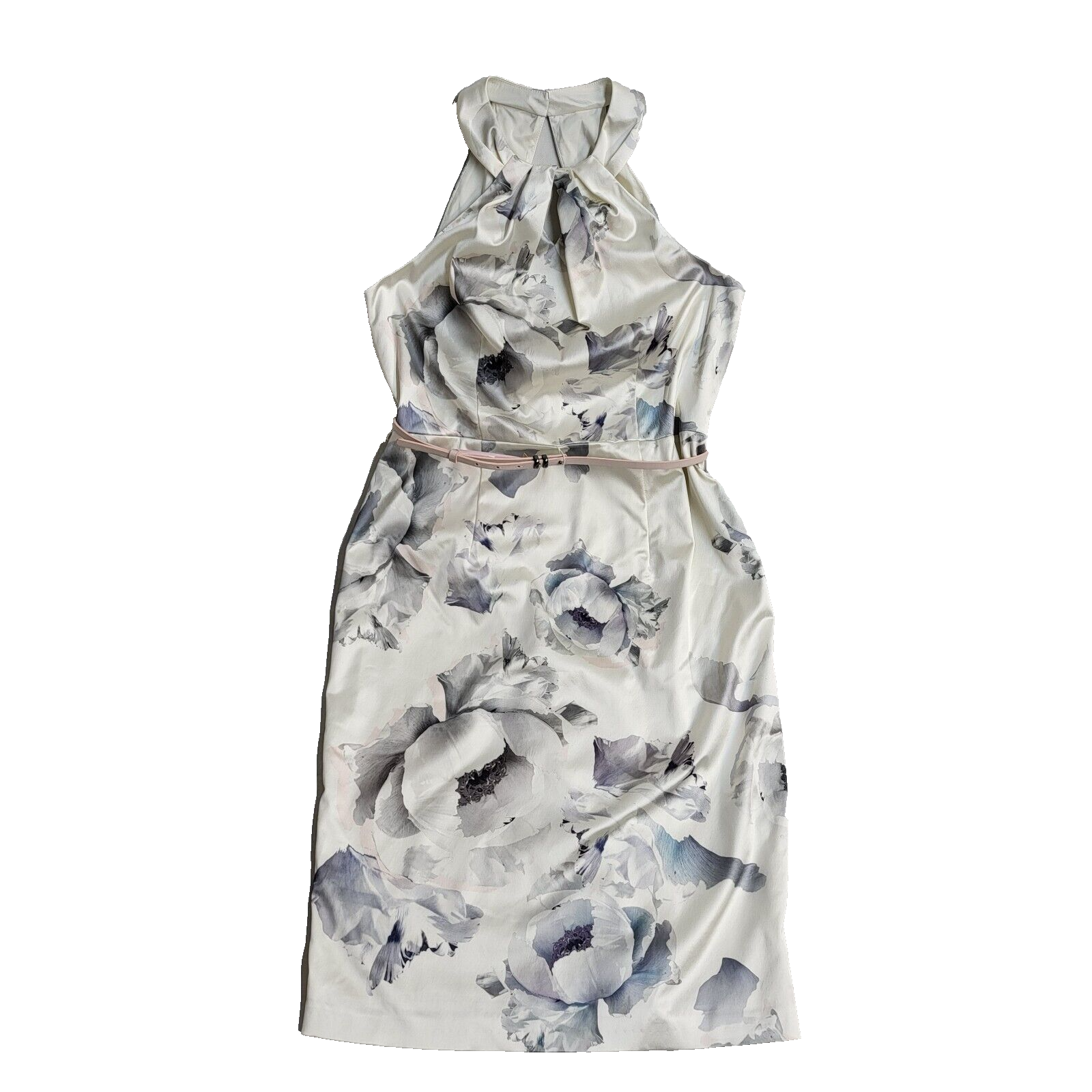 Coast Vintage 90s White Floral Sleeveless Dress Uk Women's Size 18 Bnwt
