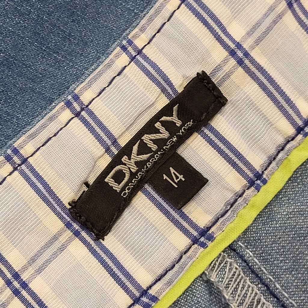 DKNY Vintage 90's Blue Bootcut Denim Jeans Uk Women's Size 14 W32 L30