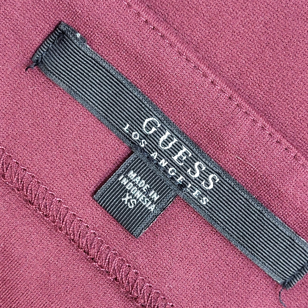 Guess 90's Vintage Red Straight Long Skirt Uk Women's Size XS