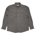 Wrangler 80's Vintage Grey Denim Long Sleeve Shirt Mens UK Size L