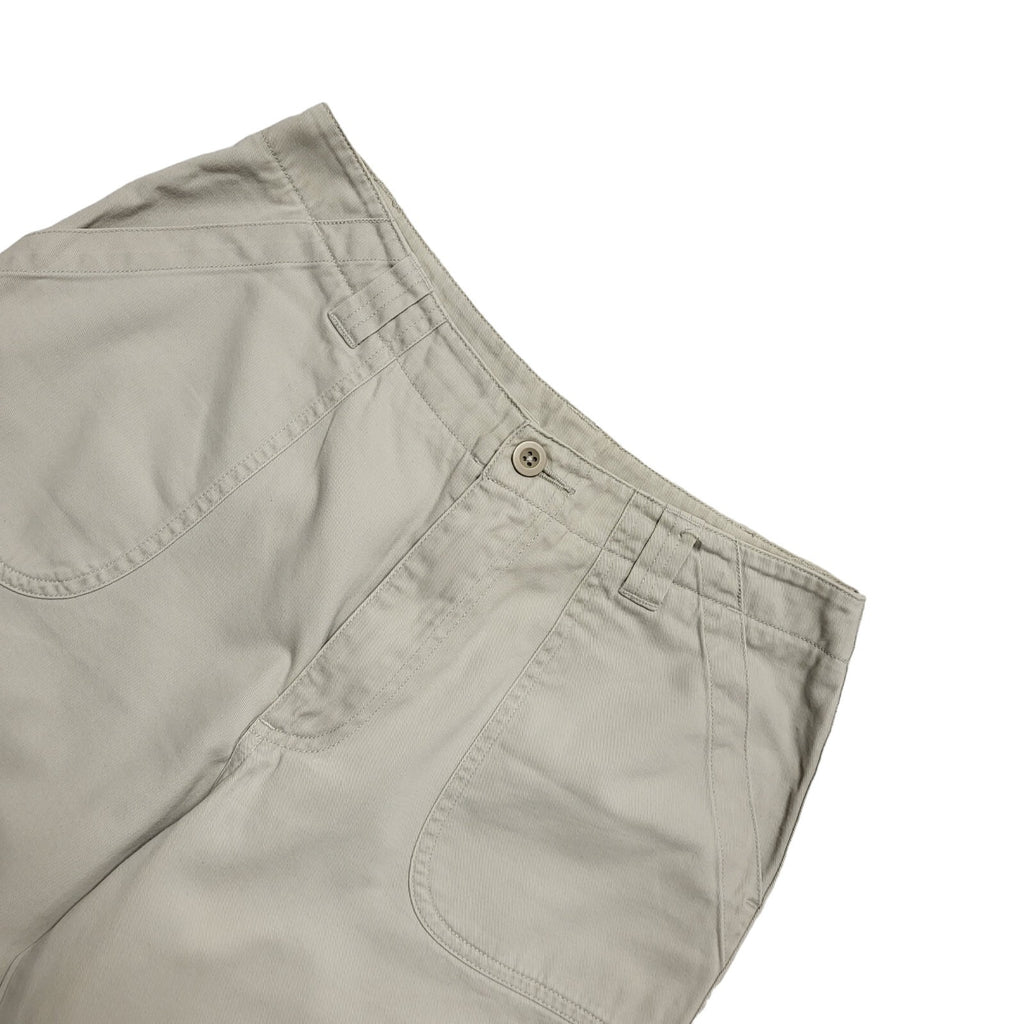 M&S Y2k Vintage Beige Straight Leg Casual Trousers Uk Women's 12 W30 L26