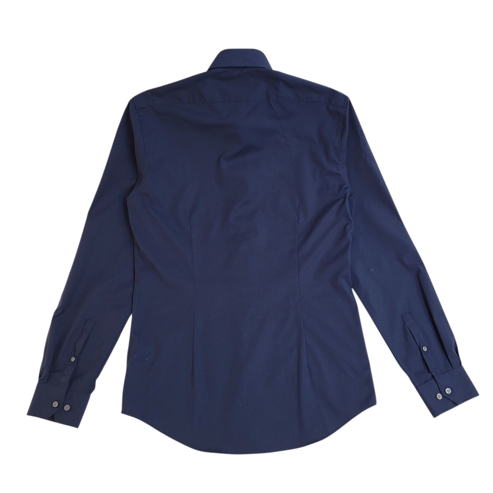 Calvin Klein Y2k Midnight Blue Long Sleeve Shirt Men's UK Size XS Bnwt