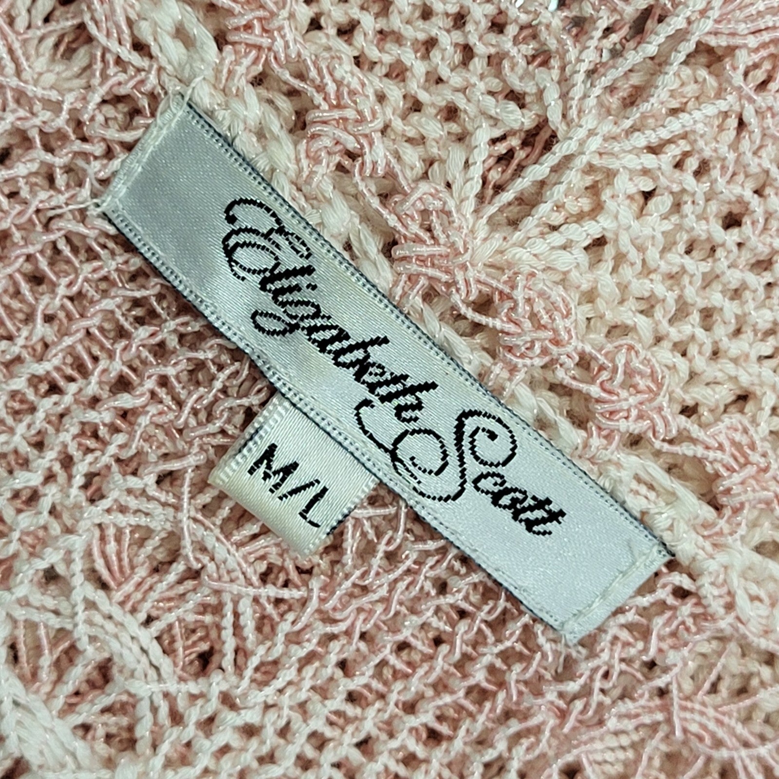 Elizabeth Scott 90s Vintage Pink Button Cardigan Uk Women's Size M/L