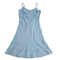 Fat Face Dress Linen Baby Blue A-Line Dress Women's 14