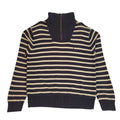Tommy Hilfiger Blue & Beige Striped High Neck Jumper Uk Men's Size Large