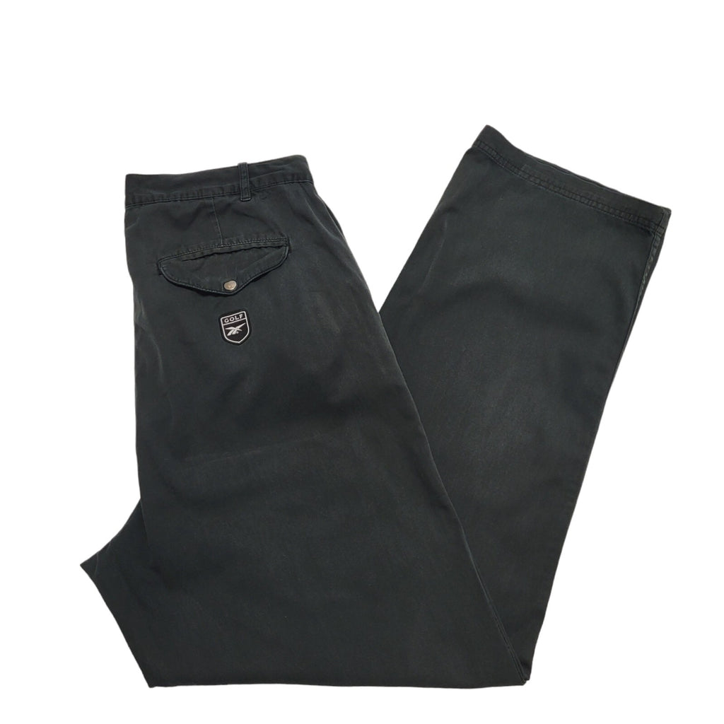 Reebok Golf Vintage 90's Black Sports Trousers Mens UK XL W36 L32