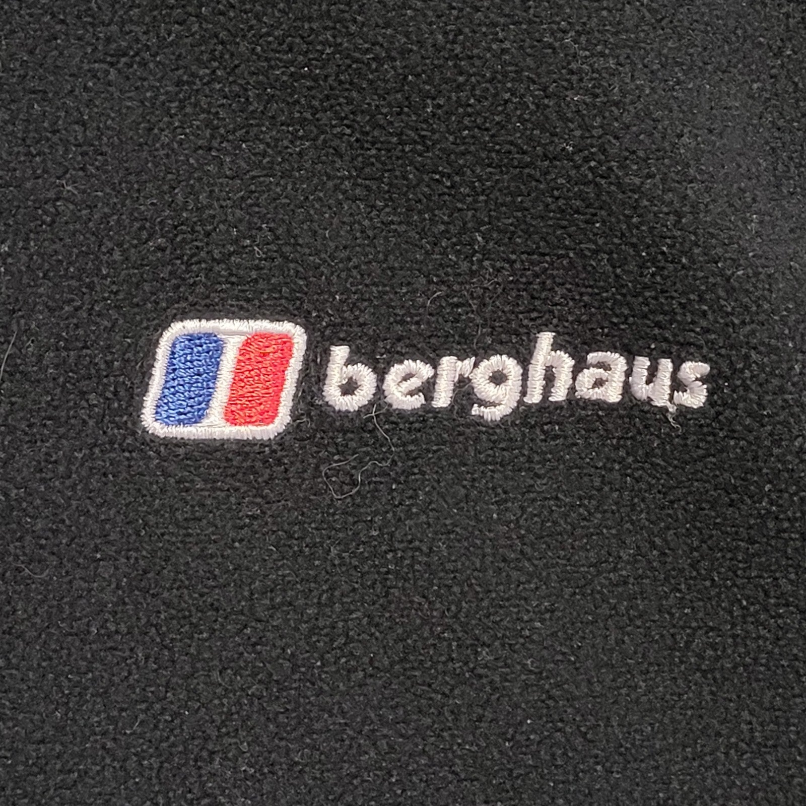 Berghaus Vintage Y2K Black 1/4 Zip Fleece Base Layer Womens UK Size 10