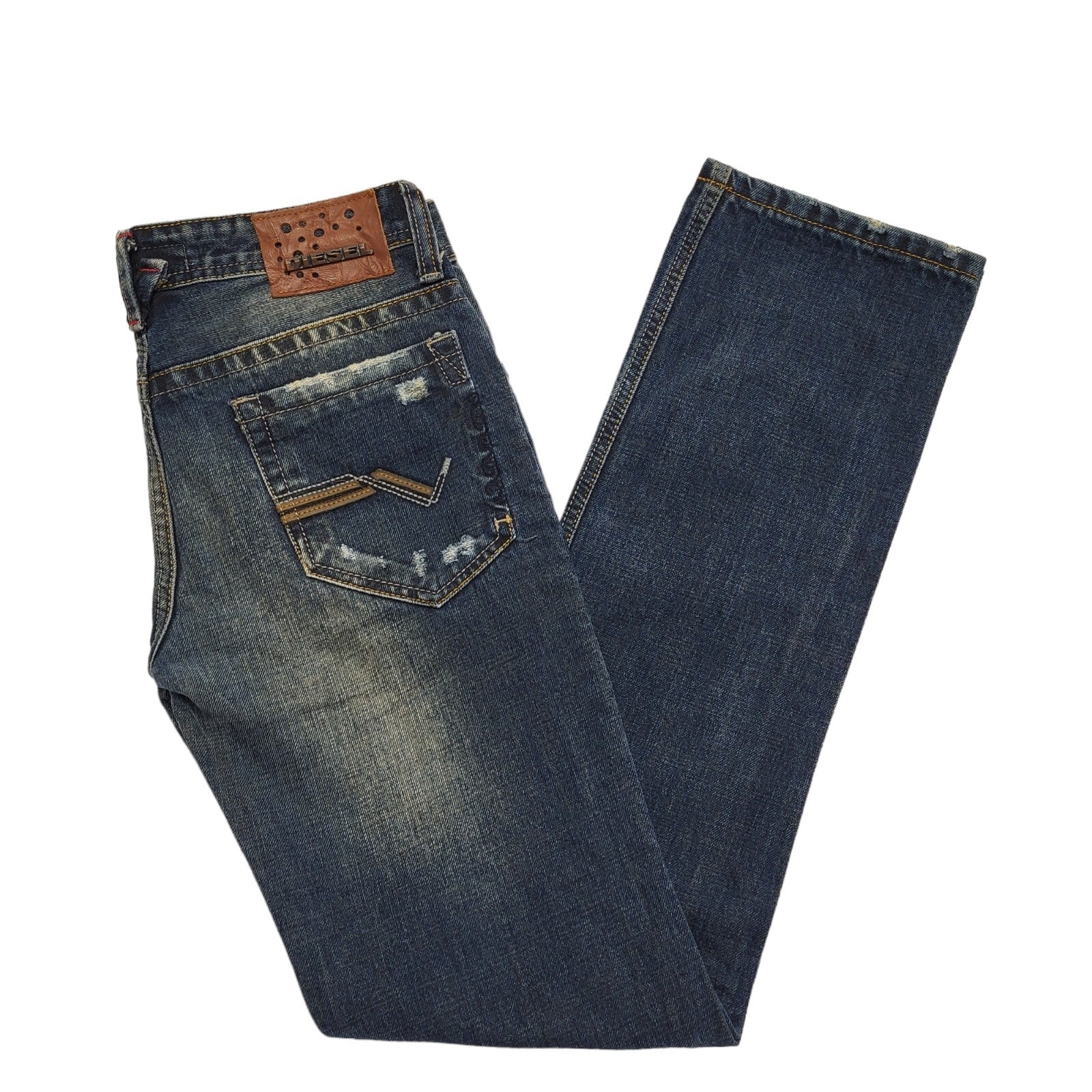 Diesel Vintage Y2K  Blue Straight Denim Jeans Uk Women's Size 10 W28 L33