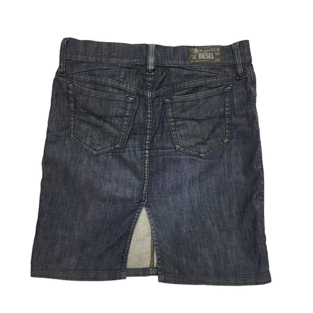 Diesel Dark Blue Denim Mini Skirt Uk Women's W30