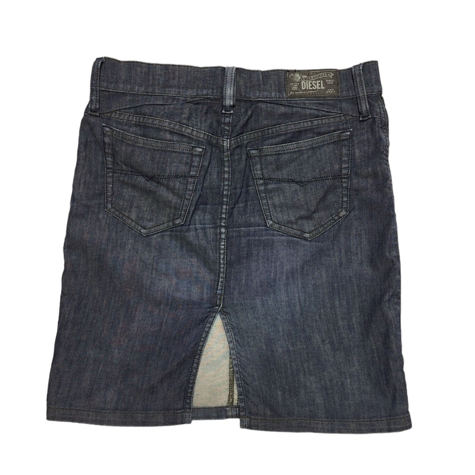 Diesel Dark Blue Denim Mini Skirt Uk Women's W30