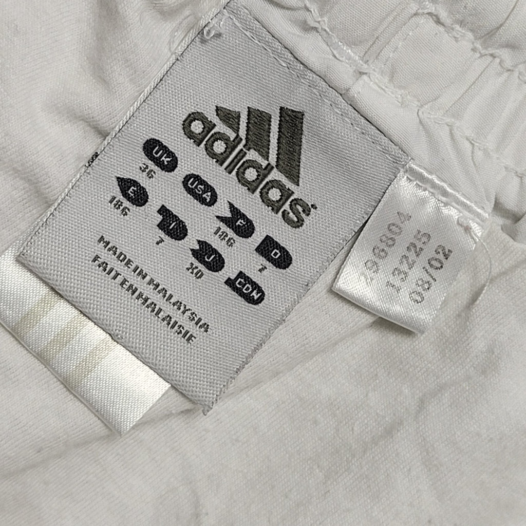 Adidas White Y2k Drawstring Sports Shorts Uk Men's XL Waist 36"