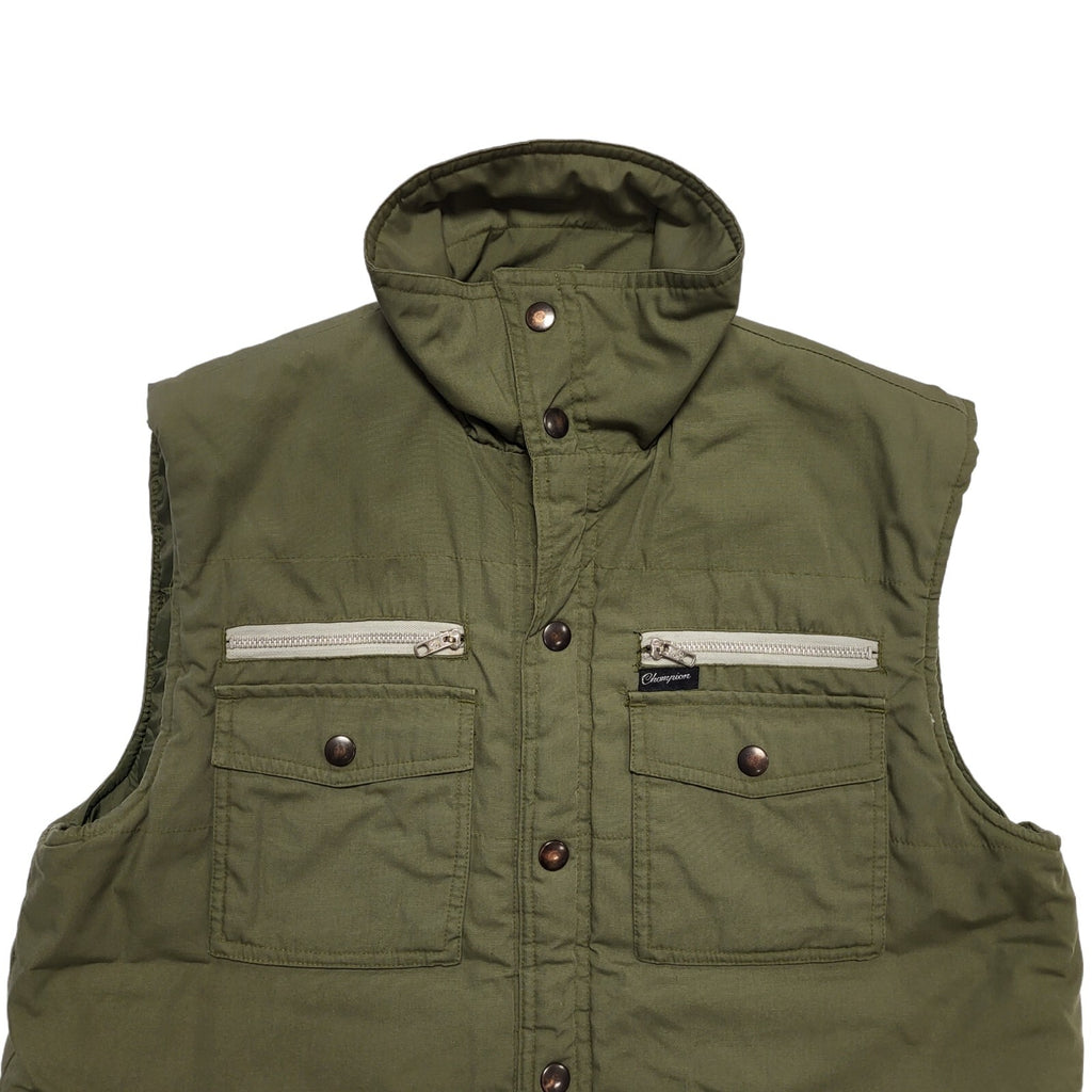 Champion Vintage 90's Green Waistcoat Gilet Uk Men's Size Medium