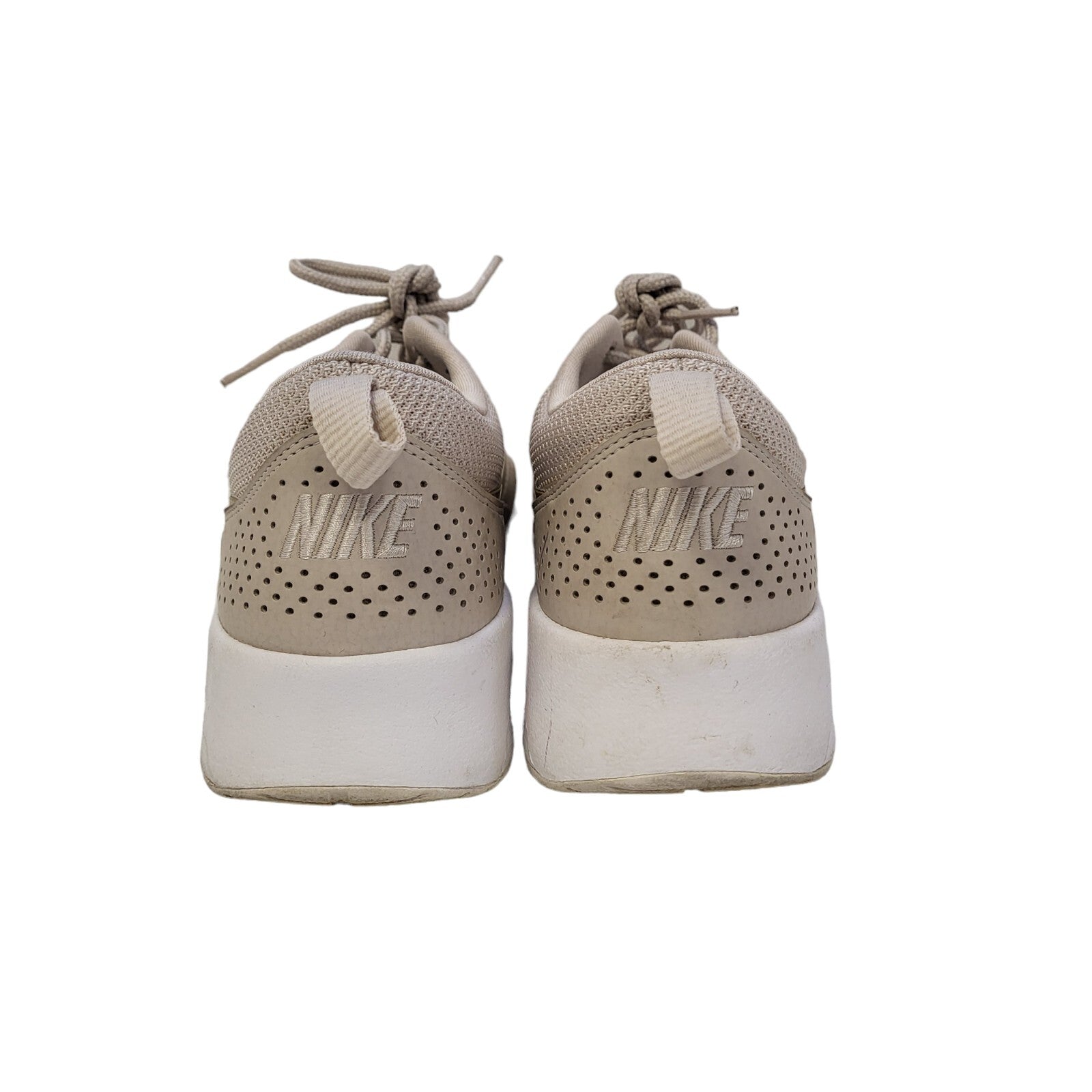 Nike Air Max Thea Beige Canvas Lace-Up Sports Trainers Women's Uk Size 5