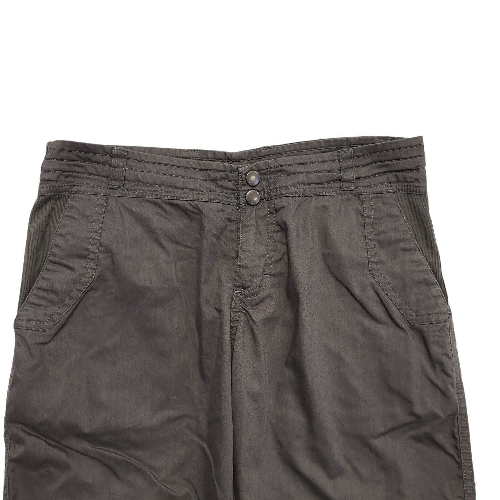 Nike Dri-Fit Y2K Vintage Brown/Grey 3/4 Length Shorts Women's Size 6 W28