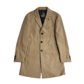 Benvenuto Vintage 90s Beige Wool Button Overcoat Uk Men's Size Medium