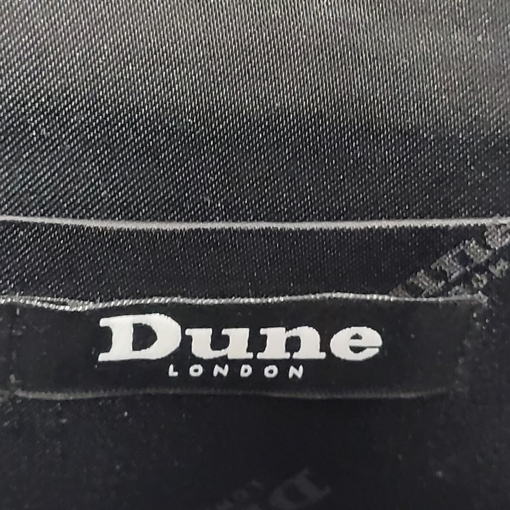 Dunn Black Clasp Faux Suede Gem Micro Hand Bag Uk Women's Size 6" x 5"
