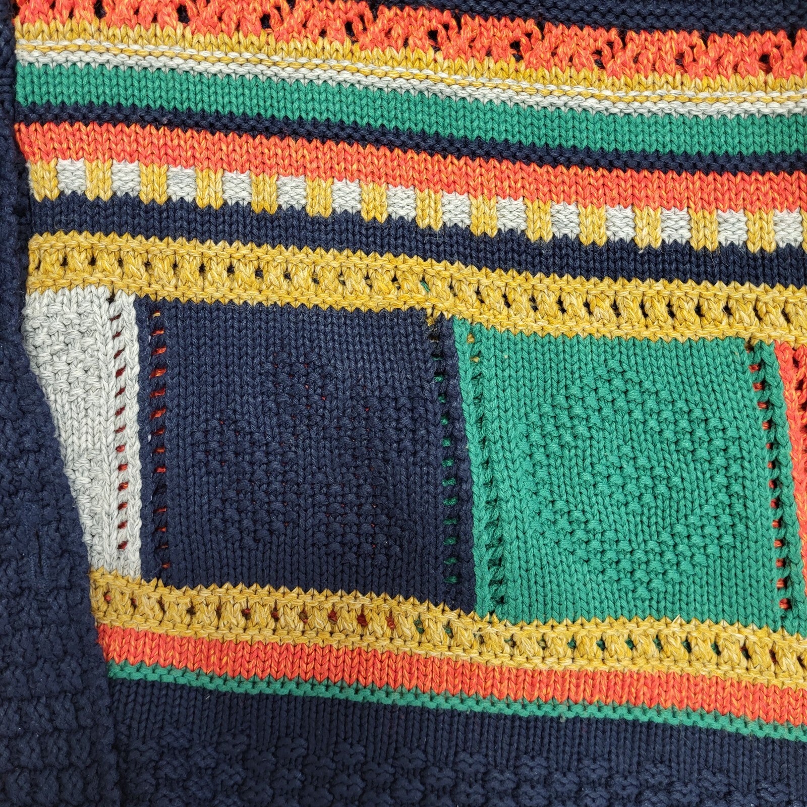 The Sweater Shop Vintage 90's Multicolour Button Up Cardigan UK Womens Size M