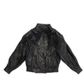 G&A Vintage 80s Black Leather Jacket Uk Women's Size Medium