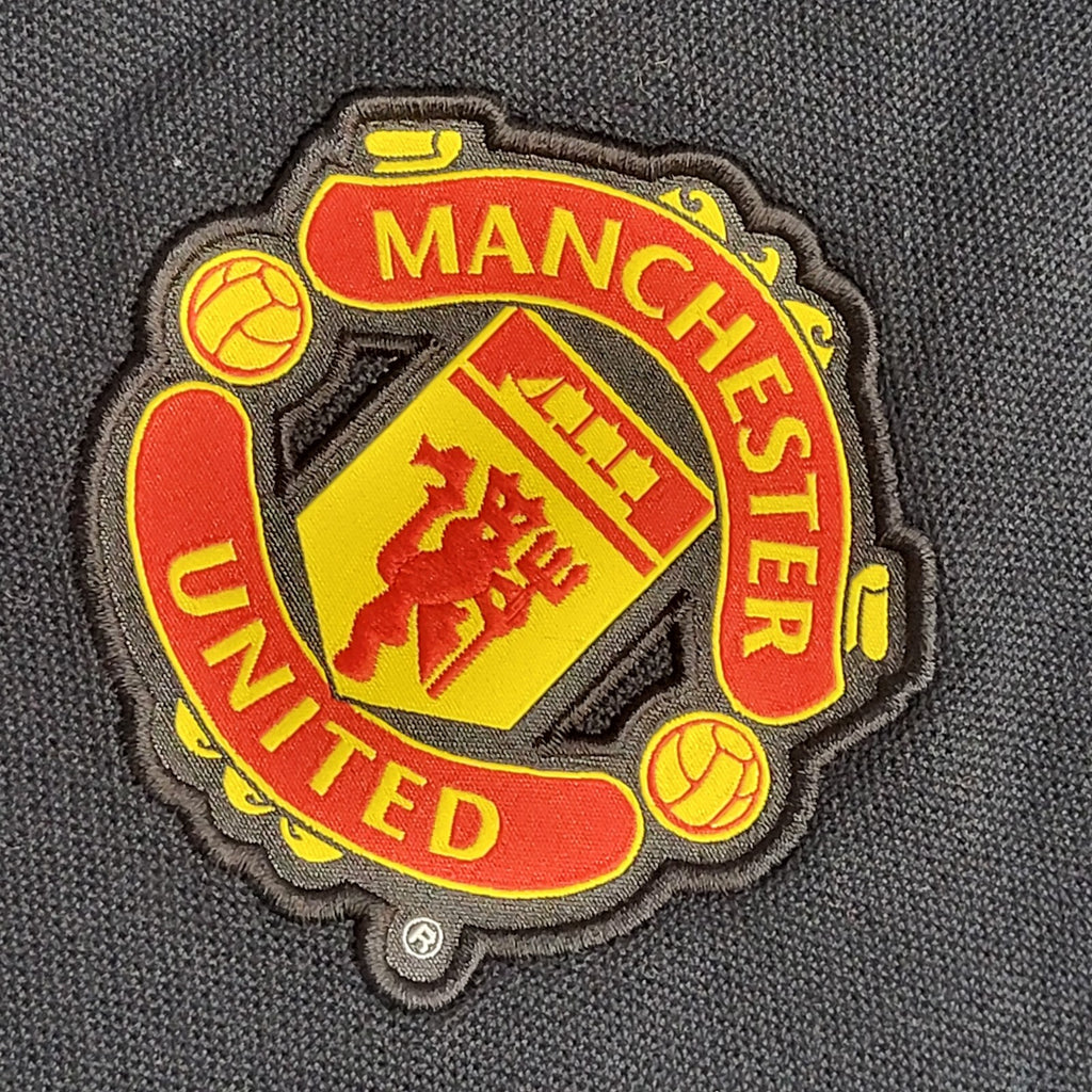 Nike 90s Black Manchester United Short Sleeve Sports Polo Shirt Men's Size L