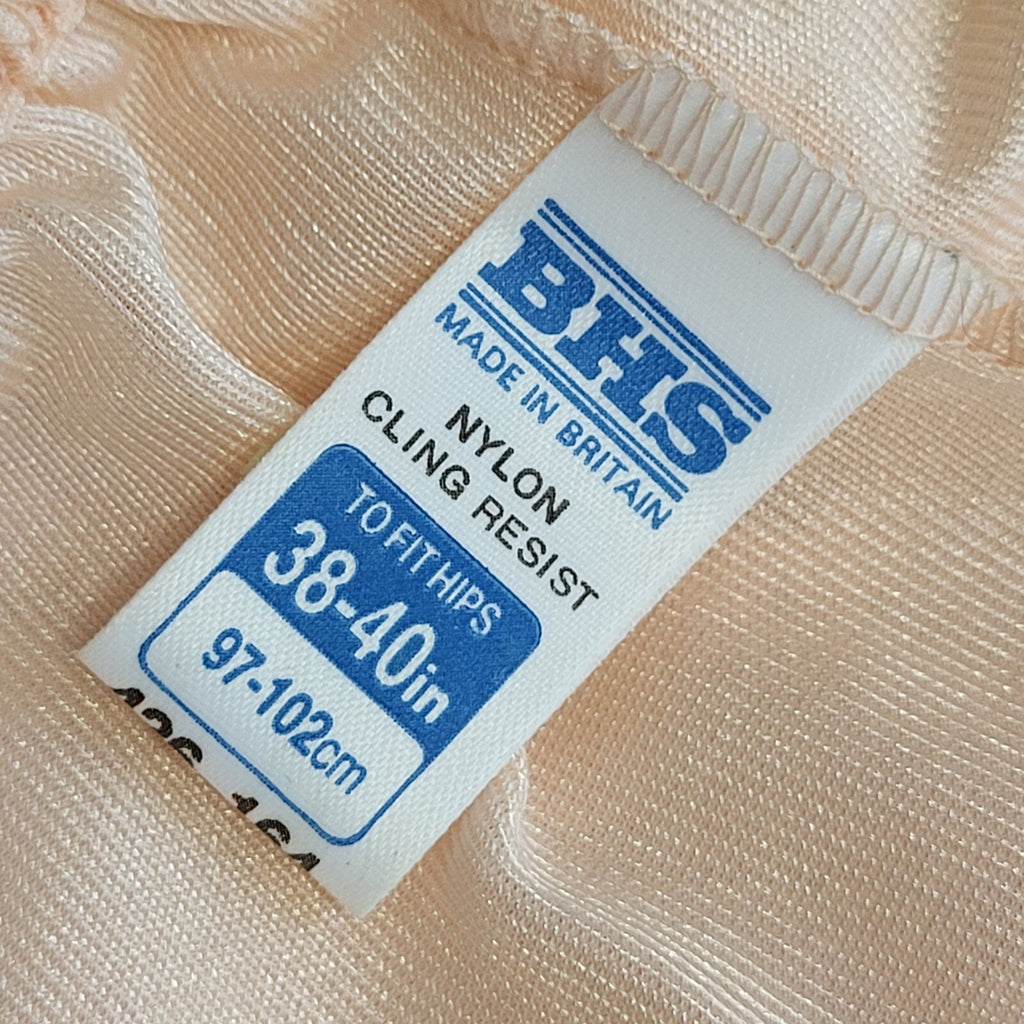 BHS Vintage 90's Peach Under Petticoat Skirt Women's Size 14-16 W32-34
