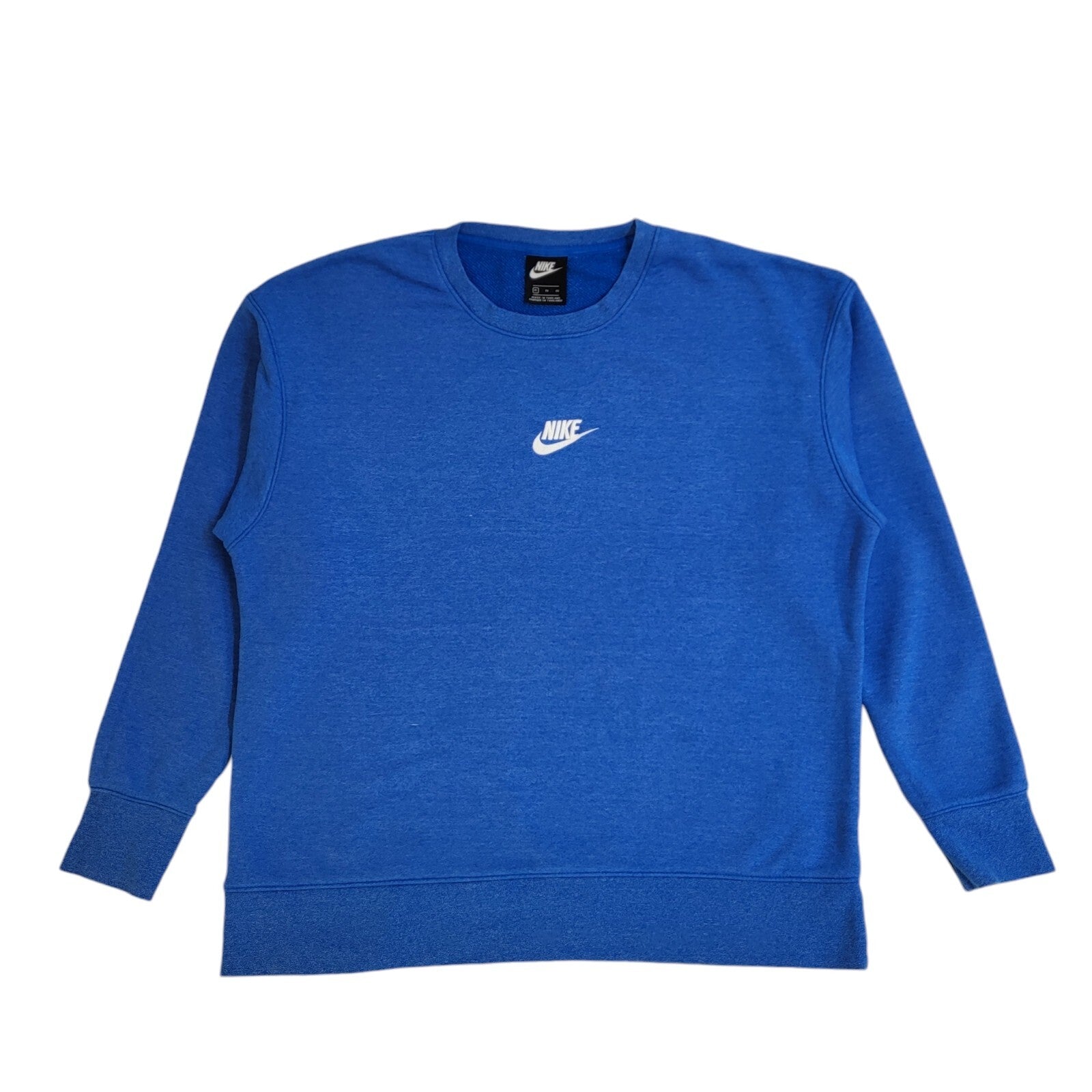 Nike Sports Sweatshirt Blue Crew Neck 90's Vintage UK Men's Size XL