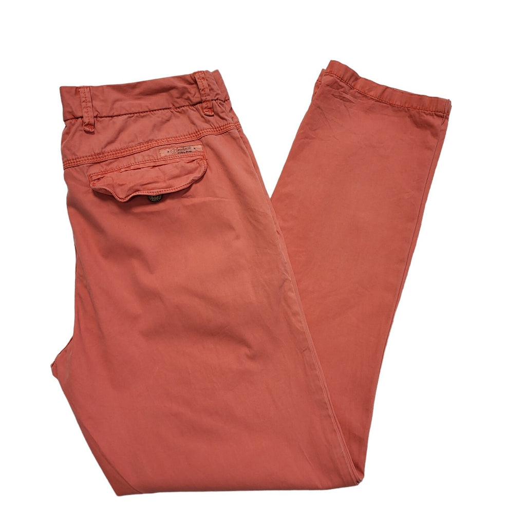 Hilfiger Denim Y2k Vintage Pink Straight Leg Chino Trousers Uk Men's XXL W38 L33