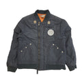 Diesel Grey Zip Up Bomber Jacket Uk Boys Size Large
