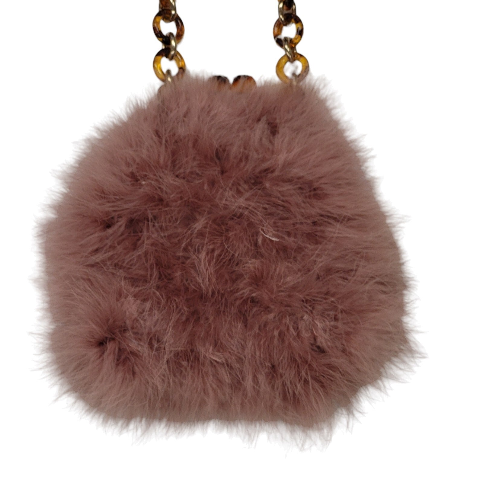 Topshop Pink Faux Fur Small Shoulder Bag Uk Women's Size  8" x 8.5" Bnwt