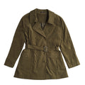 Yessica Vintage 90's Green Button & Belted Coat UK Women's Size 16/18