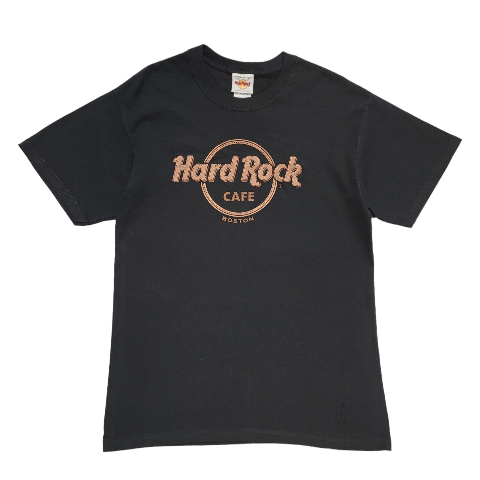 Hard Rock Cafe Boston Black Vintage 90s Short Sleeve T-Shirt Uk Men's M