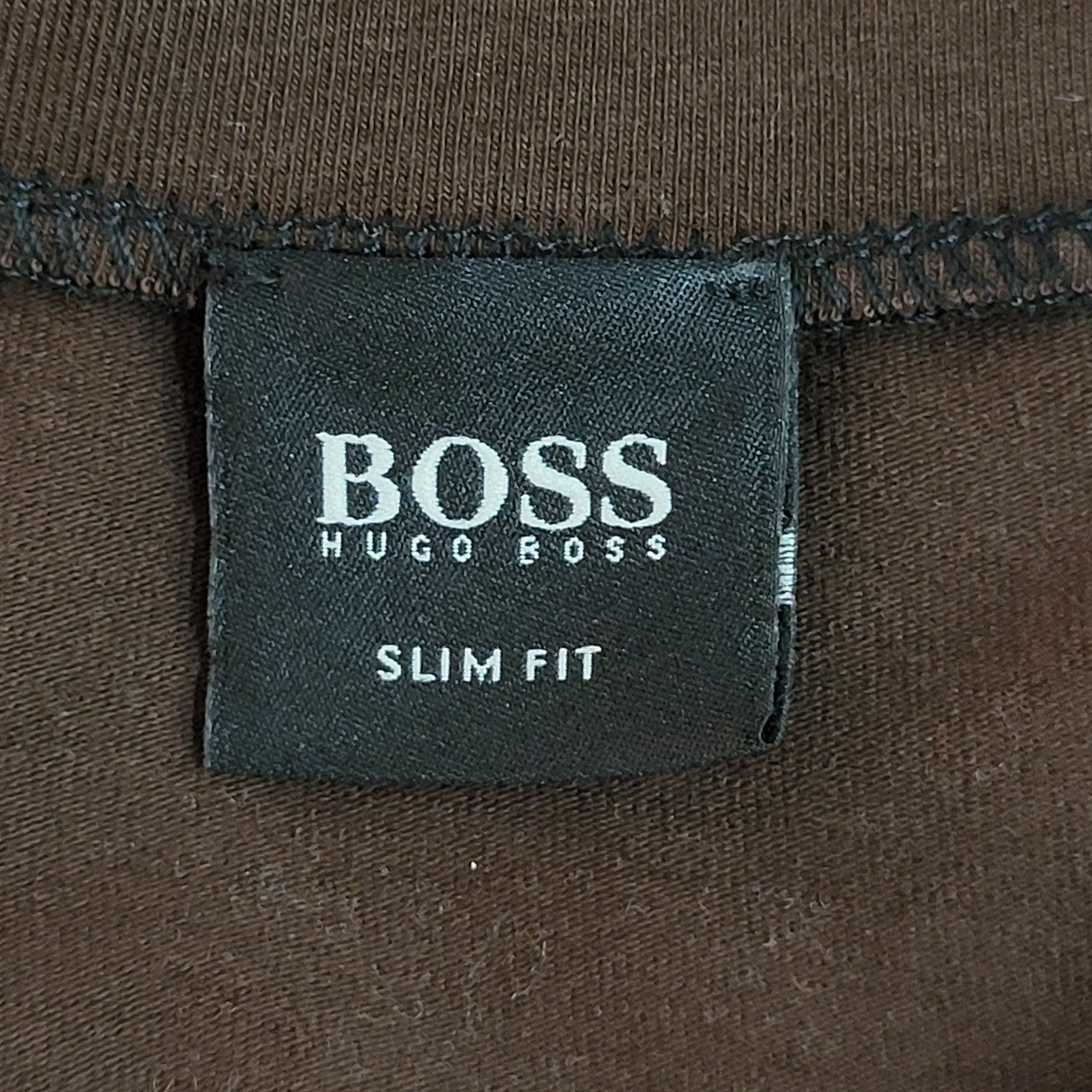 Hugo Boss Brown Y2k Cotton Long Sleeve T-Shirt Uk Men's Size XL