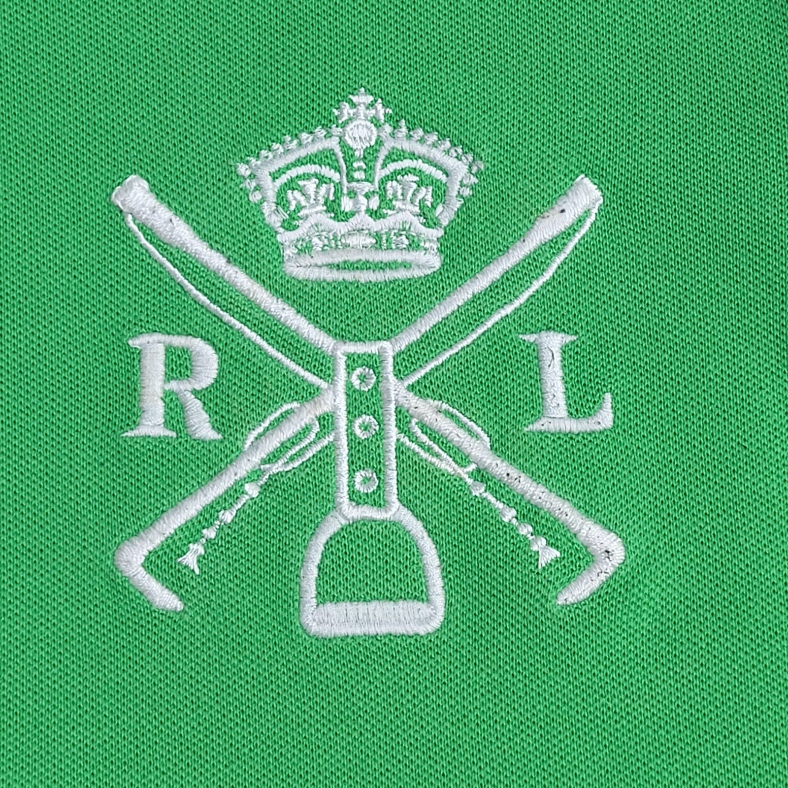 Ralph Lauren Polo Shirt Vintage Y2K Green Uk Women's Size L