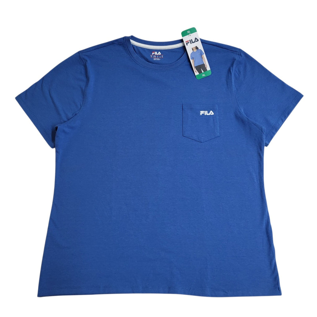 Fila T-Shirt Bnwt Y2k Blue Round Neck Uk Women's Size XL
