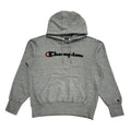 Champion Y2K Grey Short Sweatshirt Pullover Hoodie Uk Men' Size Large