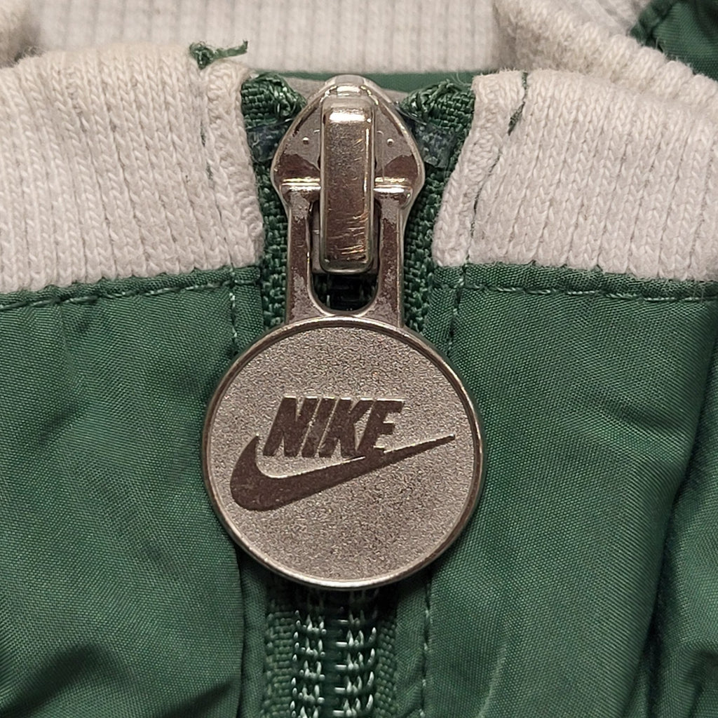 Nike Vintage Y2K Green Full Zip Sports Track Jacket Mens UK L