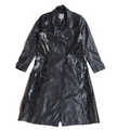 Urban Code Y2K Black Faux Leather Coat UK Women's Size M 10