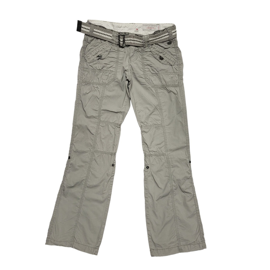 EDC Y2k Vintage Grey Straight Leg Casual Trousers Uk Women's 10 W28 L30