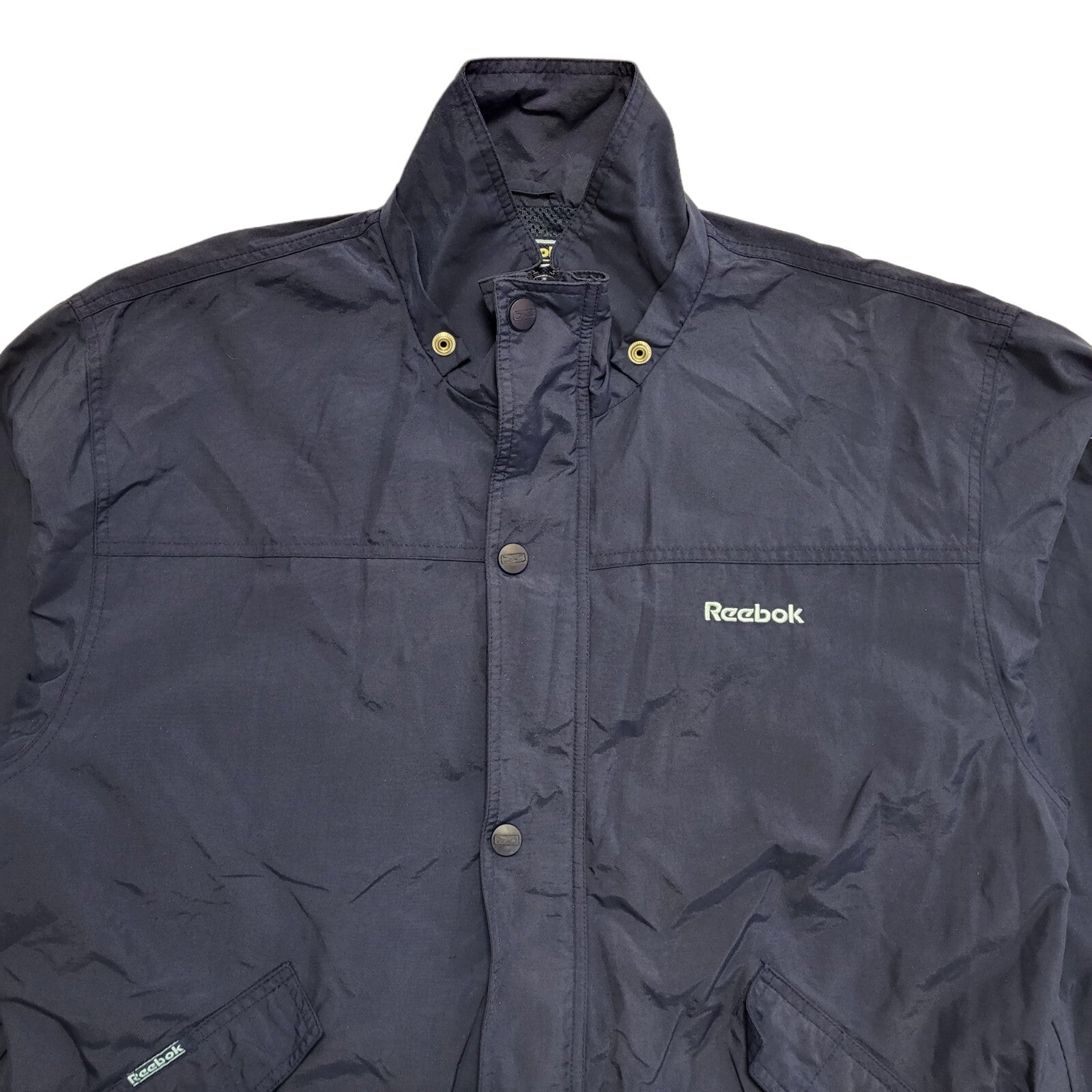 Reebok 90s Vintage Navy Blue Over-sized Sports Jacket Men's Size Large