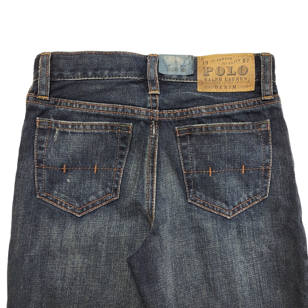 Ralph Lauren 90s Dark Blue Straight Leg Denim Jeans Boy's Age 6 W22 L21