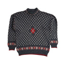 Espionage Vintage 90's Grey & Red Jumper UK Men's Size Medium