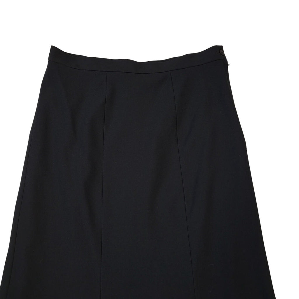 DL Barron Vintage 80's Black Pleated Skirt Uk Women's Size 16 W32