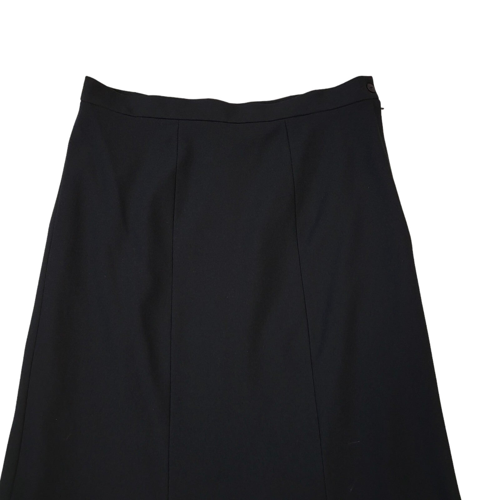 DL Barron Vintage 80's Black Pleated Skirt Uk Women's Size 16 W32