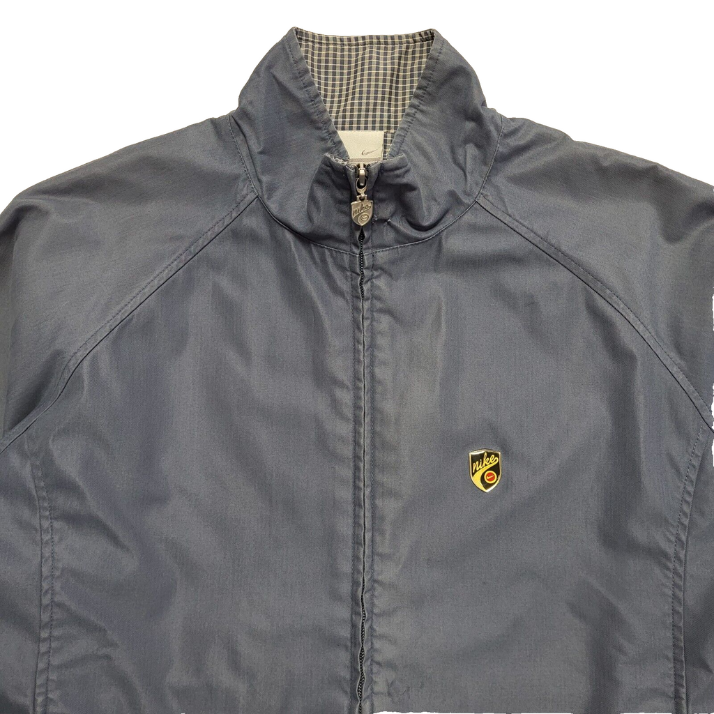 Nike Vintage 90's Blue Full Zip High Neck Jacket Mens UK Size L