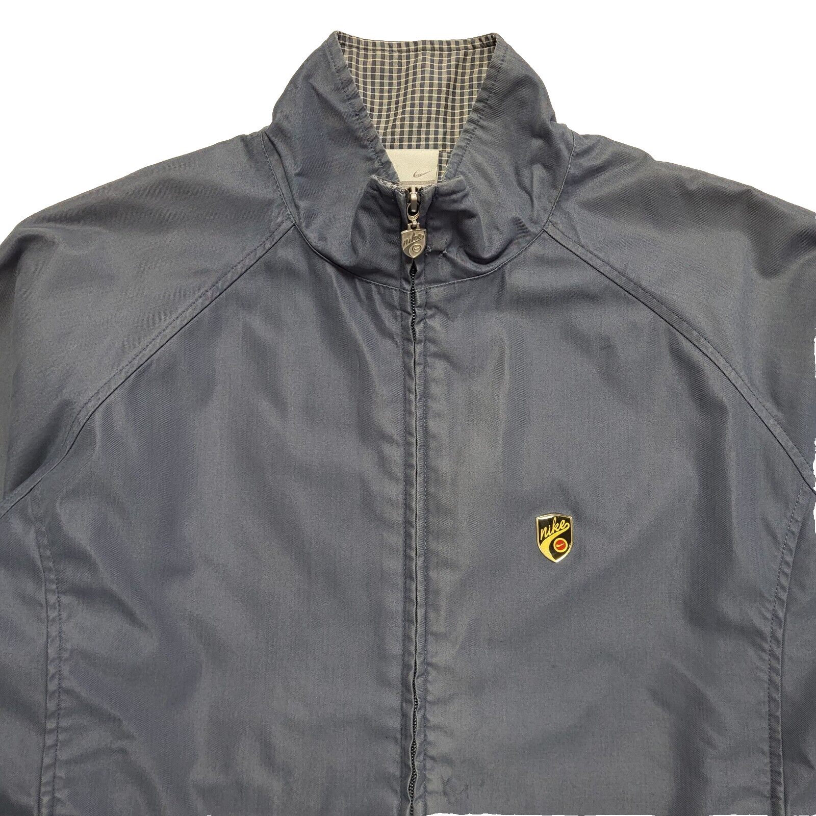 Nike Vintage 90's Blue Full Zip High Neck Jacket Mens UK Size L
