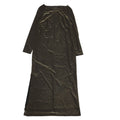 Marks And Spencer Vintage 80's Gold Long Sleeve Shift Long Dress Womens UK 14
