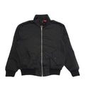 Vintage Tartan Lined Black Zip Up Bomber Jacket Men's Size Medium