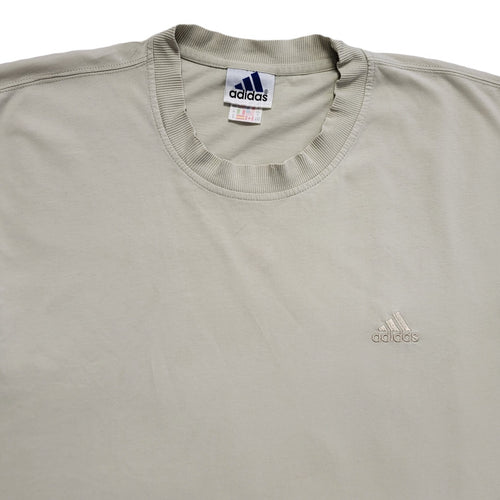 Adidas Vintage 80's Sports Beige Short Sleeve T-Shirt Mens UK Size XXL
