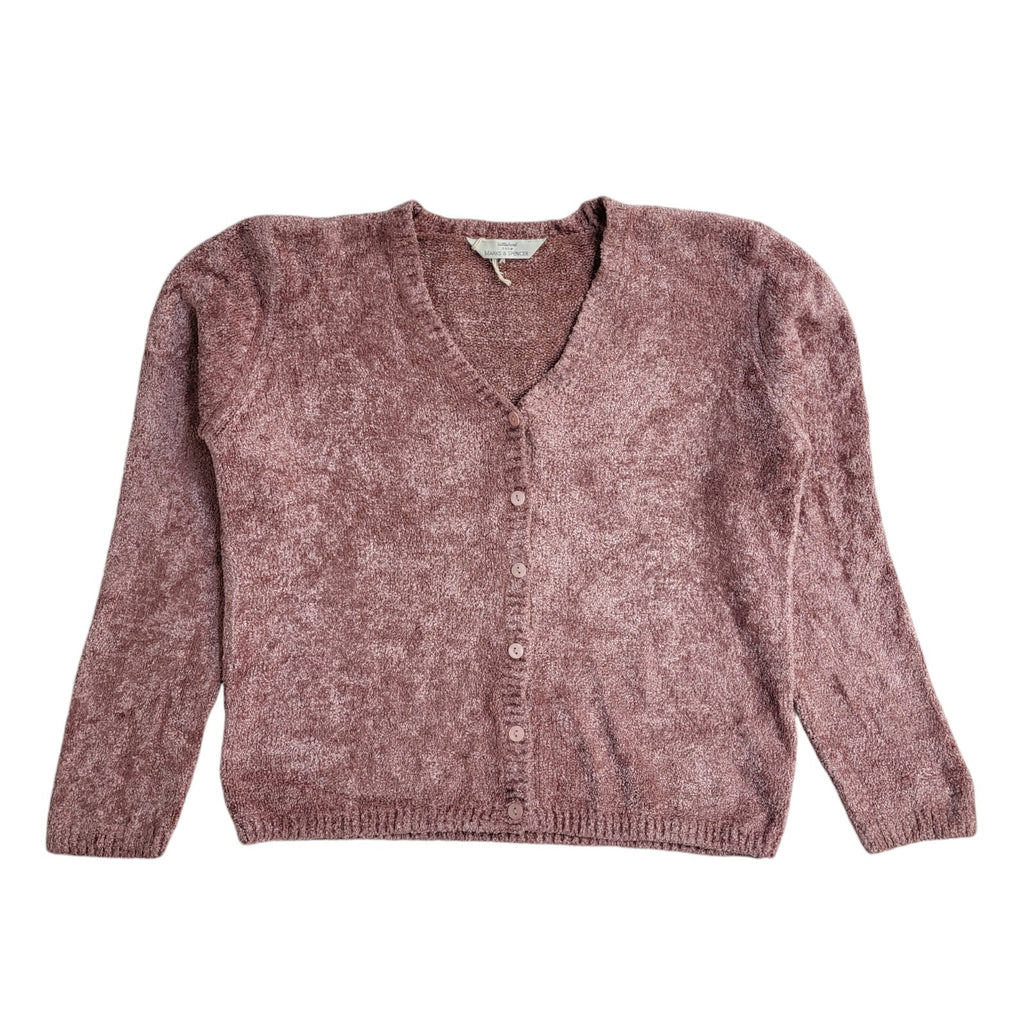 St Michael Vintage 90's Pink Knitted Cardigan UK Women's Size 8